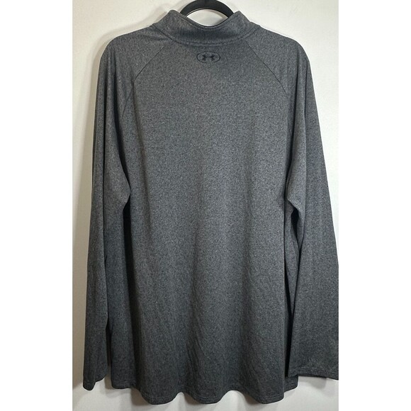Under Armour Pullover Adult 2XL Grey HeatGear 1/4 Zip Loose Fit Logo Athleisure - Picture 4 of 12